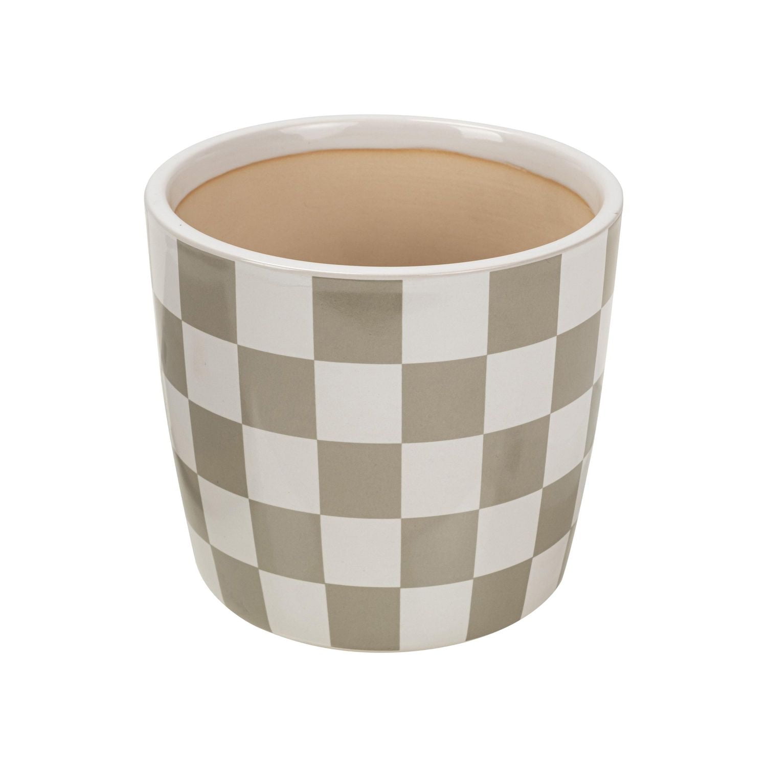 Mainstays 6 inch Gris Check planteur MS 6 in. gris Check planteur