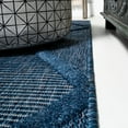 thumbnail image 4 of JONATHAN Y JONATHAN  Y Talaia Diamond Trellis Indoor/Outdoor Area Rug 5' Round - Navy, 4 of 5