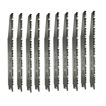 

BTOER 10PCS Reciprocating Saw Blades For Woodworking Saber Saw Blades S1531L