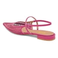 thumbnail image 3 of XYD Women Chic Pointed Cage Toe Studded Flats Strappy Slingback Sandals Cut-out Dressy Shoes Size 7 Pink, 3 of 4