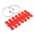 thumbnail image 2 of Protector de tubo de escape para motocicleta shamjiam, Cubierta de protección térmica, rojo, 1 paquete, 2 of 7