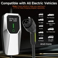 thumbnail image 5 of Awesafe 32 Amp Level 1&2 Portable EV Charger ,26FT Cable NEMA 14-50 Plug for Electric Car Home Charging Station 7.68KW, 5 of 7