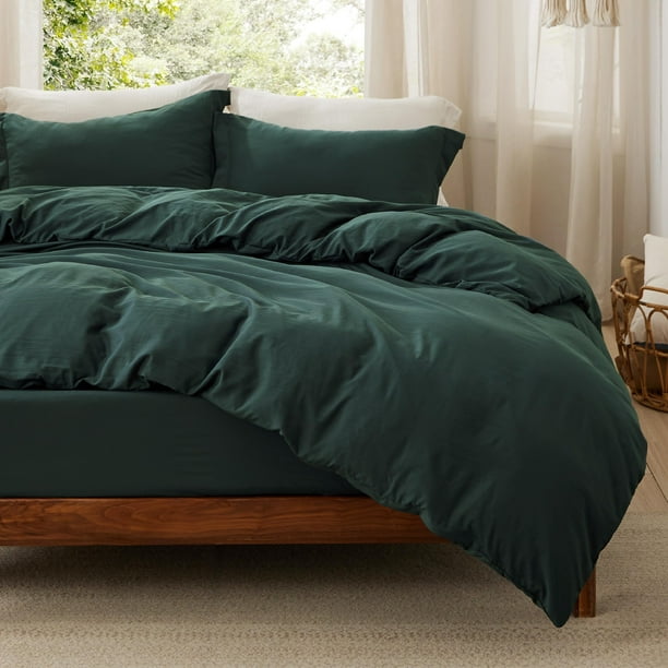 Juego de cama Bedsure, funda de edredón tamaño king con sábana bajera