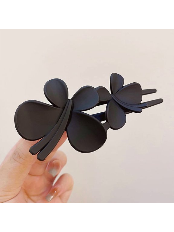 Frosted Flower Hair Clips for Women & Girls Sweet Simple Matte Floral Barrettes for Fine or Soft Hair (Mix & Match, Min. 10 pcs)