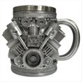thumbnail image 1 of de Acero Inoxidable con Motor Personalizado, Diseño de Motor de Coche en 3D para Entusiastas de los Coches y Aficionados Al V8., 1 of 5