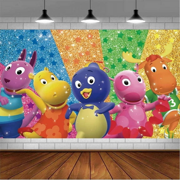 Backyardigans Background Banner Birthday Backdrop Party Supplies Taspestry Wall Decor Post Lover