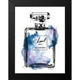 thumbnail image 2 of Greenwood, Amanda 12x14 Black Modern Framed Museum Art Print Titled - Perfume Bottle Black and Blue, 2 of 5