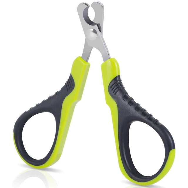 Cortauñas profesional para gatos, cortauñas para cachorros, conejos, pájaros, animales pequeños, tijeras para uñas curvadas de acero inoxidable, cortauñas portátiles, accesorio para gatos y conejos