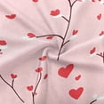 thumbnail image 3 of Valentines Day Working Uniform Shirts for Women Love Heart Printed V Neck Breathable Scrub Tops Short Sleeve Professionals Soft Stretch T-Shirts with Pockets light pink Large, 3 of 4