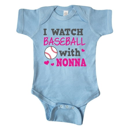 

Inktastic I Watch Baseball with My Nonna Gift Baby Boy or Baby Girl Bodysuit