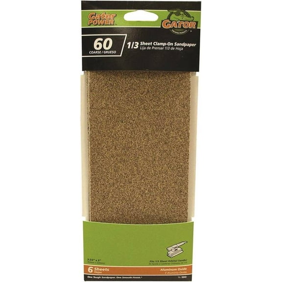 Gator 1/3 Sheet Clamp-On Sandpaper