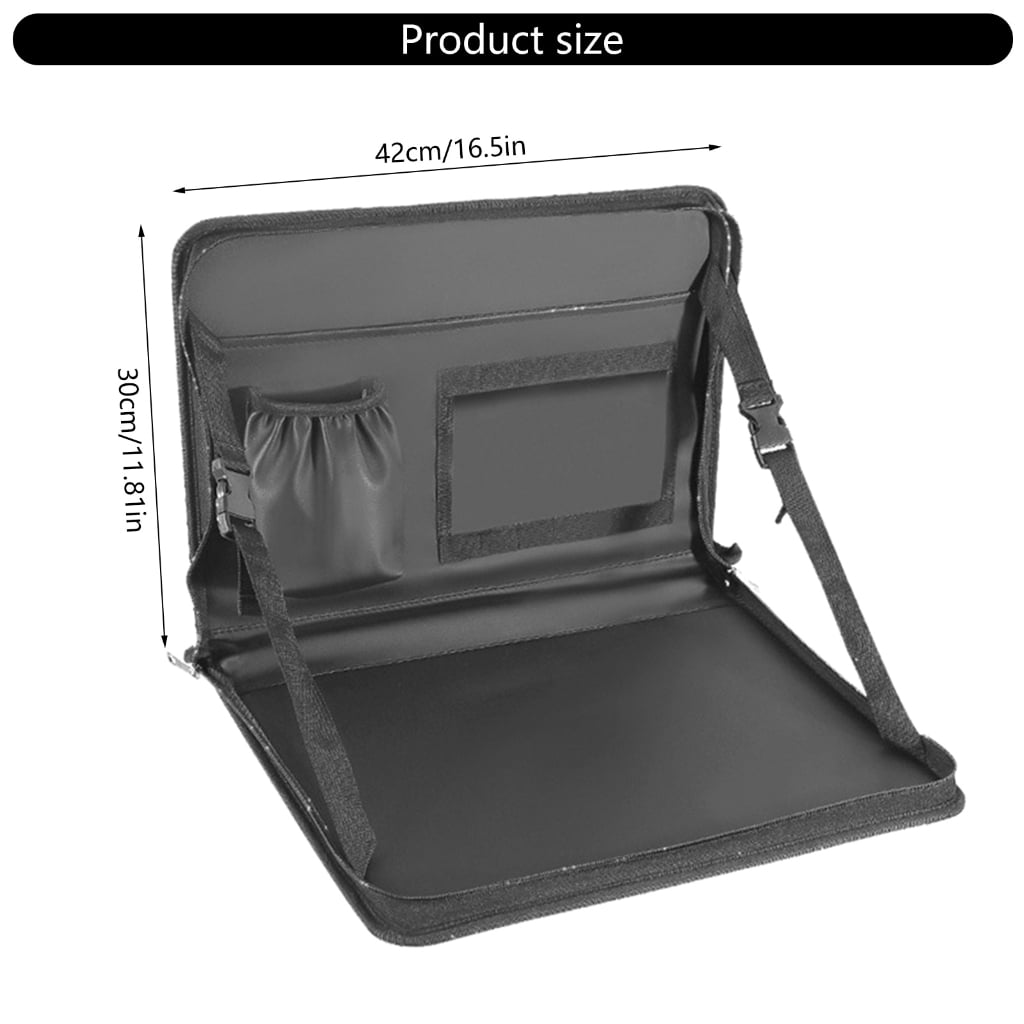 Multifunctional Car Tray Table Portable Folding Car Desk for Steering Wheel & Seat Back for Large Vehicles Like Trucks