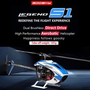 Goo-Sky S1 3D RC Helicopter 2.4GHz Dual Brushless Direct Drive Motors Carbon Fiber Frame GTS Flight Control RTF 3D Stunt Aircraft for Adults & Advanced Pilots