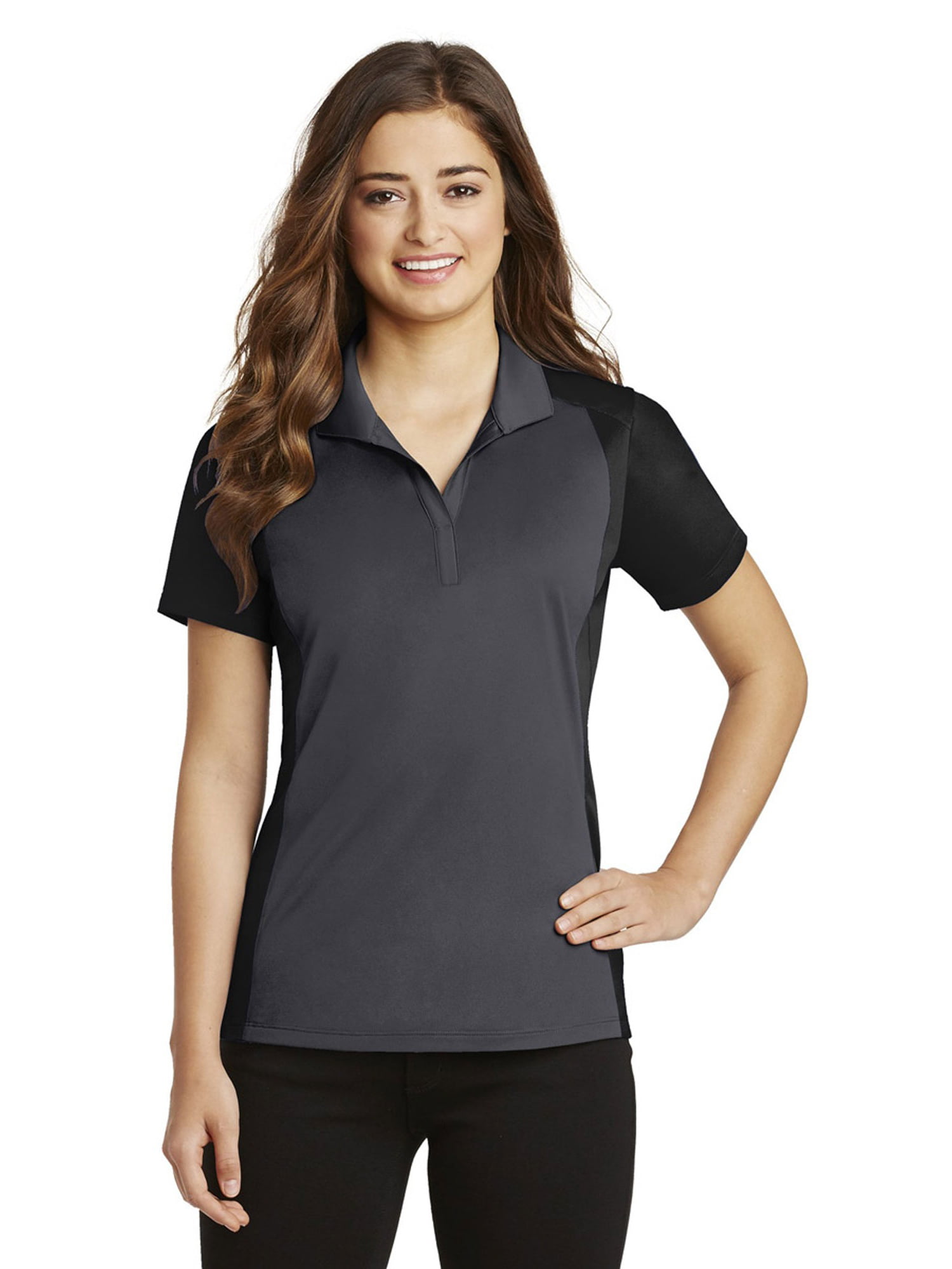 Sport-Tek - Sport-Tek Women's Colorblock polo-shirt - Walmart.com ...