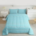 thumbnail image 2 of Homewish Blue Checkerboard Queen Comforter Set,Geometric Plaid Grid Bedding Sets,Modern Minimalism Artistic Bedding Comforter Set For Kids,Breathable Home Decor Reversible,3-Piece, 2 of 8
