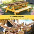 thumbnail image 6 of Sunflowers Roosters Table Cloths for 6 Foot Rectangle Tables, Vintage Farmhouse Farm Countryside Patio Waterproof Elastic Fitted Tablecloths, Washable Rectangular Table Cover for Camping, 6 of 8