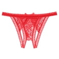 thumbnail image 3 of Womens Underwear Thong Lace Low Rise Thongs Cut out Mesh Lingerie Crotchless Underwear Bikini Underwear for Women, 3 of 3
