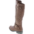 thumbnail image 3 of FOREVER MANGO-21 Women's Winkle Back Shaft Side Zip Knee High Flat Riding Boots, 3 of 5