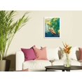 thumbnail image 3 of Summer in Germany - Kayaking - Vintage Railroad Travel Poster by Werner von Axster-Heudthass c.1930s - Japanese Unryu Rice Paper Art Print (Unframed) 12 x 16 in, 3 of 4