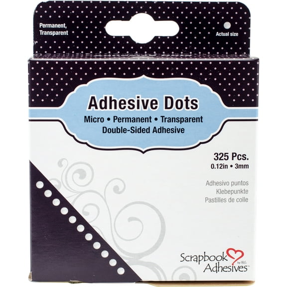 Scrapbook Adhesives Micro Adhesive Dots 325/Pkg-.12"