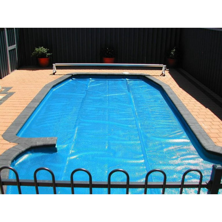 Bison Labs 18' x 34' Oval Heat Wave Solar Blanket Swimming Pool
