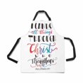 thumbnail image 2 of HATIART Philippians 4:11 I Can Do All Things Through Unisex Adjustable Bib Apron with Pockets for Women Men Girls Chef for Cooking Baking Gardening Crafting, 2 of 2