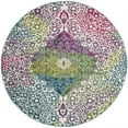 thumbnail image 2 of SAFAVIEH Watercolor Edna Abstract Colorful Area Rug, Ivory/Fuchsia, 9' x 12', 2 of 6