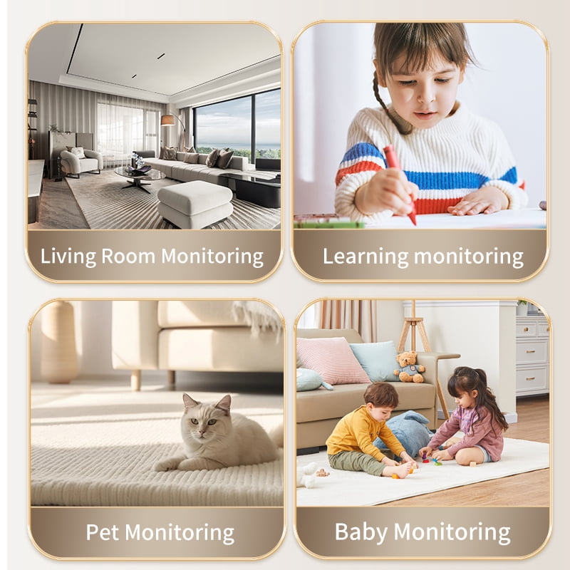 Security Camera WIFI BLE 640*480 VGA 90 Degree View Angle IR Night Vision Motion Detection for home