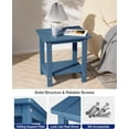 thumbnail image 6 of WINSOON Small Outside Adirondack Square Side Table,Double Layer Set Of 2 - Navy, 6 of 7