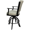thumbnail image 2 of Pemberly Row 30" Swivel Metal Bar Stool-Outlier Stucco Beige Fabric-Black Frame, 2 of 3