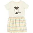 thumbnail image 3 of Inktastic Baa. Cute Sheep Design Girls Toddler Dress, 3 of 5