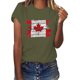 thumbnail image 5 of Camisas de Manga Corta para las Mujeres Impresión de Manga Corta Cuello Redondo, Camisa Casual de Poliéster para las Mujeres, Lavado de Manos, 5 of 8