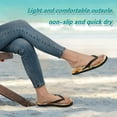 thumbnail image 4 of GZHJMY Flip Flops Slippers for Women/Men Outdoor Summer Beach Sandals Shower Shoes with Retro Beige Honey Bees And Sunflowers Element Summer Slippers, 4 of 7