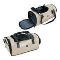 thumbnail image 2 of Small Pet Carrier for Small Dogs and Cats - Faux Alligator Leather Pet Travel Tote Bag - Double Strap Travel Pet Carrier for Cat Travel Bag - 9.05 x 9.05 x 18.1 Inch - Beige, 2 of 8