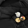 thumbnail image 4 of King Comforter,Quilted Duvet All Season Down Alternative Bedding Duvet Insert Soft Fluffy Breathable Microfiber 200gsm with 8 Corner Tabs Easy Care Black, 4 of 6