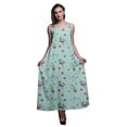 thumbnail image 1 of Bimba Rayon Floral Womens Adjustable Spaghetti Strap Long Maxi Print Dress Bohemian-X-Large, 1 of 1