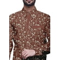 thumbnail image 4 of BESTMAN Casual PrintedShirtsFor Men Slim Fit Button Down Long SleeveShirt, 4 of 5