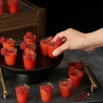 thumbnail image 4 of - 150 Gold Glitter Plastic Shot Glasses, Multi-Use & Reusable, for Parties, Sample Tasting, Events - 30ml / 1oz, 4 of 8