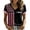 Black_009, variant on Urbanix Breast Cancer Shirts Women In Octobe We Wear Hummingbird Print Survivor T-Shirt Fashion Lightweight Short Sleeve V Neck Tops Black 2XL
