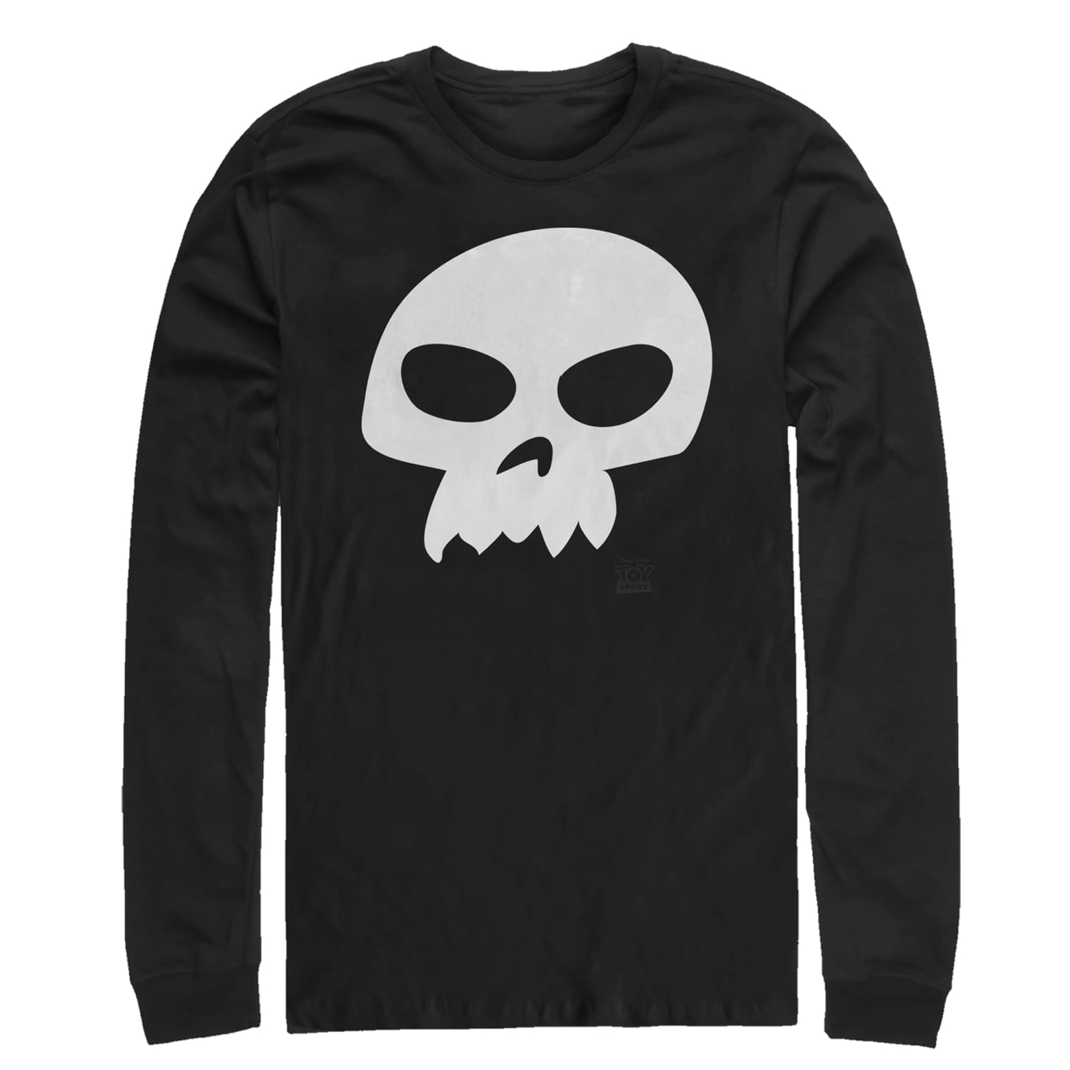 Men's Toy Story Sid Skull Long Sleeve Shirt Black Small