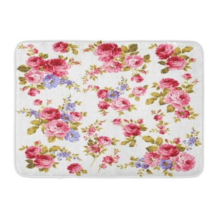 Romantic Rose Bouquet Box GODPOK Romantic Flower of Rose Floral Vintage Bouquet Garden Nostalgic Elegance Rug Doormat Bath Mat 23.6x15.7 inch ()