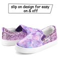 thumbnail image 6 of Bocca Kid's Slip on Sneakers Purple Girls Canvas Walking Shoes Size 8, 6 of 6