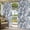 Gray Blue Mist Blue, variant on Outdoor Curtains for Patio Waterproof, Palm Leaves Outdoor Privacy Panels Grommet, Spring Tropical Leaf Botanical Vintage Blue Blackout Outside Curtains for Porch/Cabana 54"x84", 1 Panel