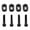 Black, variant on 4Pcs Motor Base Set Reinforcement for TRAXXAS 1/5 X-Maxx RC Trucks Durable Aluminum Alloy 7075, Easy Replacement