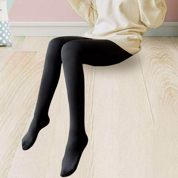 Women Pantyhose Legging Stretch Tights One size thin Slim Elastic With feet Thick thin Slim black