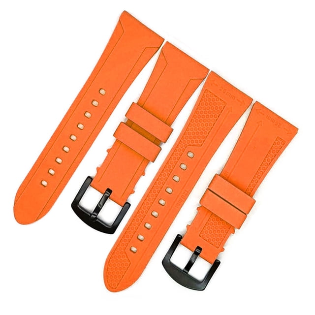 Correa de reloj de 22, 24 y 26 mm, correa de reloj de silicona, accesorios universales para reloj a prueba de agua