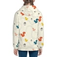 thumbnail image 6 of Pofeuu colorful Squirrel Nuts Print Teenage Zipper Hoodie Sweatshirts Hooded Casual Jackets With Pocket For Boys Girls-Medium, 6 of 6