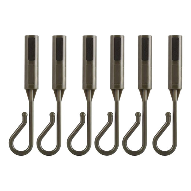 6 piezas de soporte para anzuelos de caña de pescar, regalo profesional, anzuelo de gusano y anzuelo triple para pesca. verde