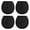 Black, variant on Aspire 4 Pcs Portable Pocket Golf Ball Washers, Neoprene Golf Ball Cleaner Pouch with Hanging Clip for Women Men - Black