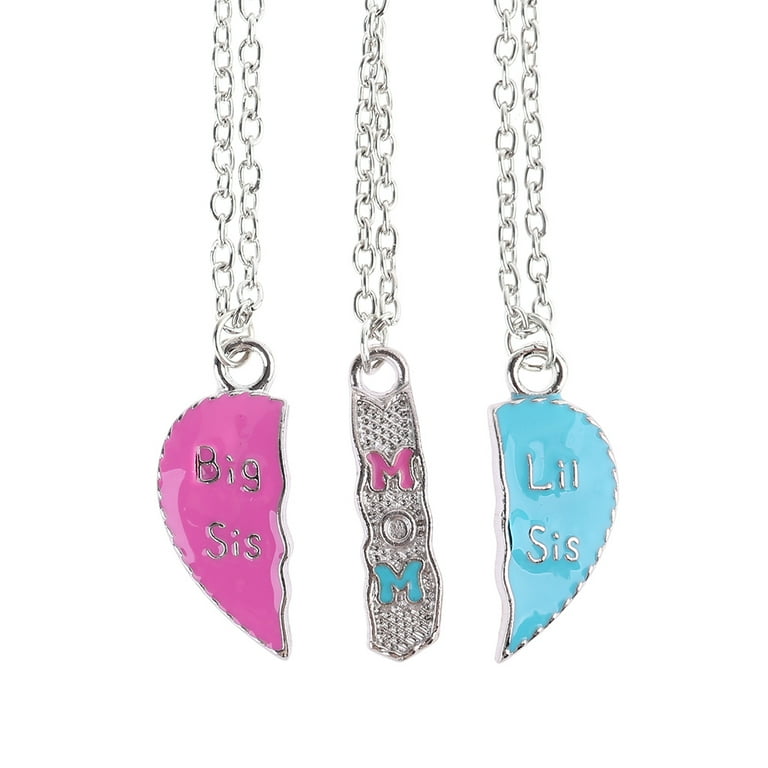 Big sis little shop sis mom necklace